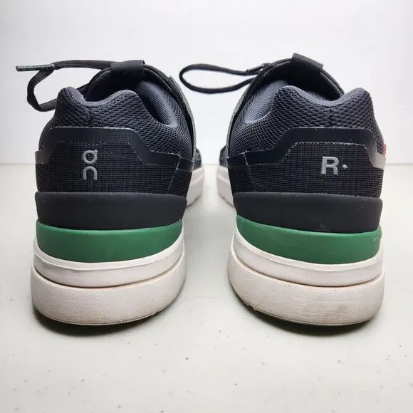 On Cloud Men's The Roger Spin Sneakers, Black Green Size 13 - Picture 5 of 12